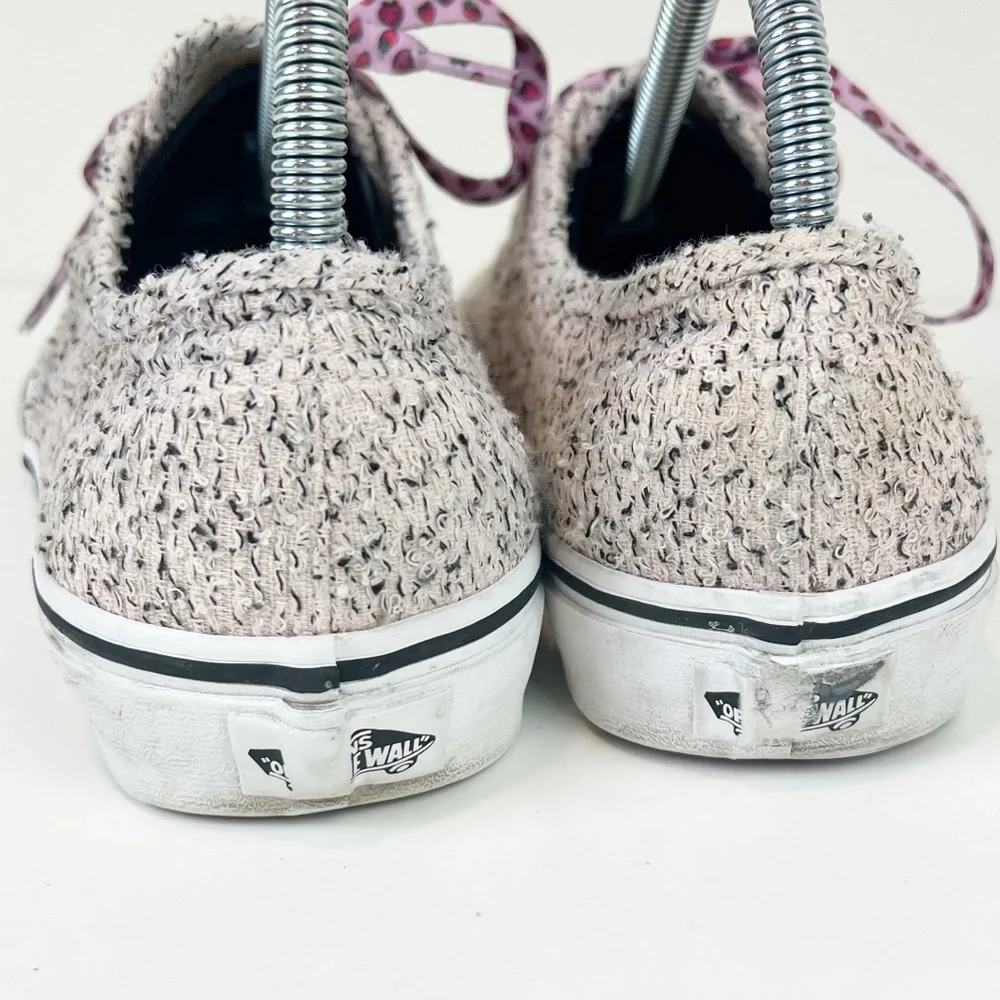 Vans Authentic Boucle Pink Speckled Laced Sneakers Women’s 9 - Picture 3 of 7